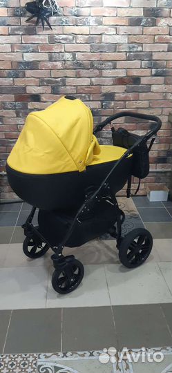 Коляска 2 в 1 эко кожа