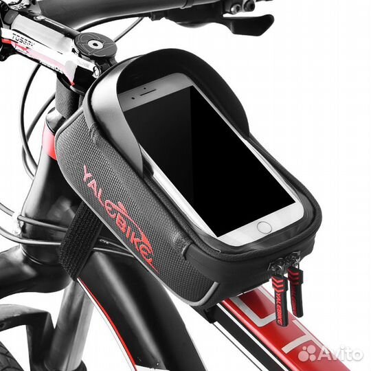 Сумка на раму велосипеда с чехлом для телефона