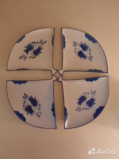 Тарелки, тарелки для суши, тарелки делфт