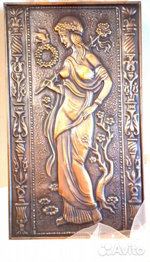 Картина - чеканка СССР