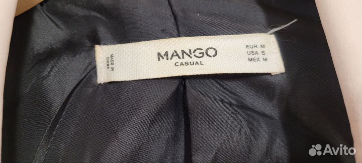 Куртка кожаная mango m (экокожа)
