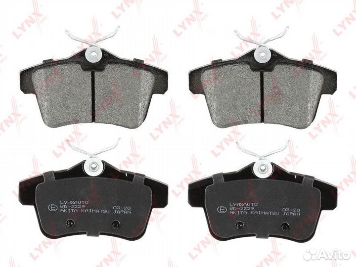 Колодки тормозные дисковые lynxauto BD-2229