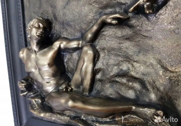 Барельеф Сотворение Адама Скульптура панно картина