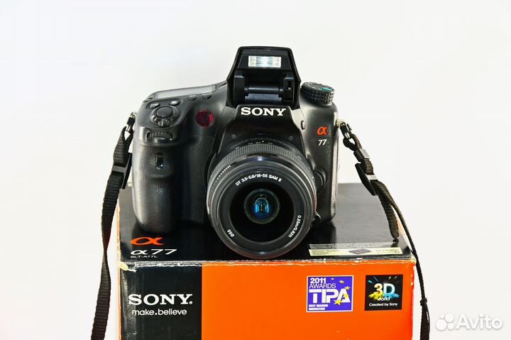 Sony Alpha A77 24.3MP зеркалка Kit DT SAM II