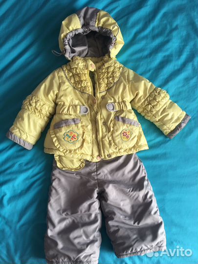 Демисезонный костюм для девочки 68 74