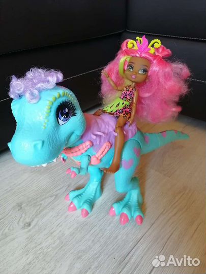 Кукла cave club фернесса с динозавром тирекс