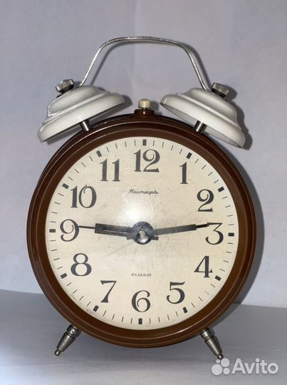 Настольные часы Янтарь 4 камня