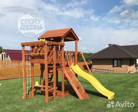 Детская площадка деревянная