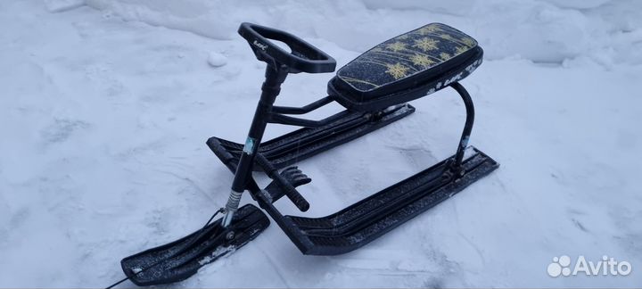 Снегокат с рулем