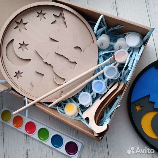 Многослойная 3Д раскраска из фанеры 