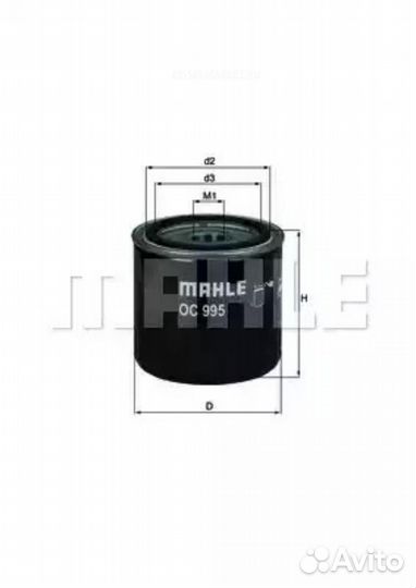 Mahle OC 995 Фильтр масляный