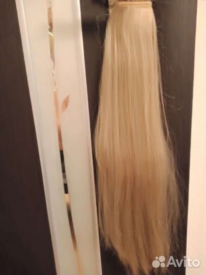 Хвост на заколках искусственные