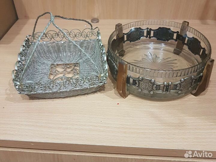 Конфетница мельхиор СССР