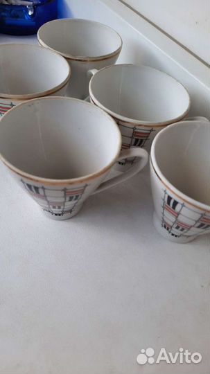 Кофейные чашки гдр цена за 5 чашек