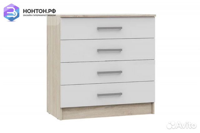Комод Мартина 800 белый / дуб сонома