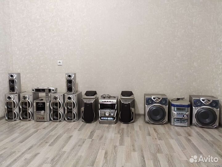Муз- центры Panasonic SA-VK91D, sony и sharp