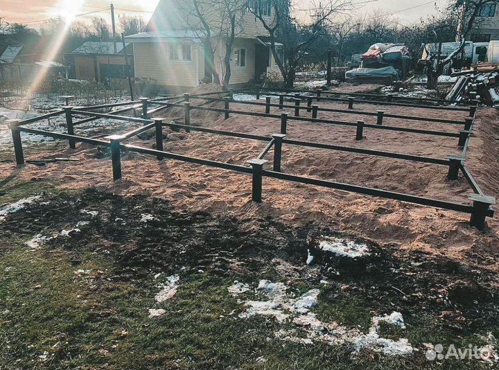 Винтовая свая 108, установка винтовых свай