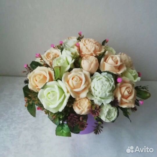 Букет цветов из мыла