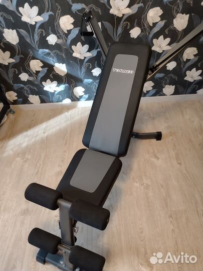 Скамья универсальная +эспандерный блок Torneo