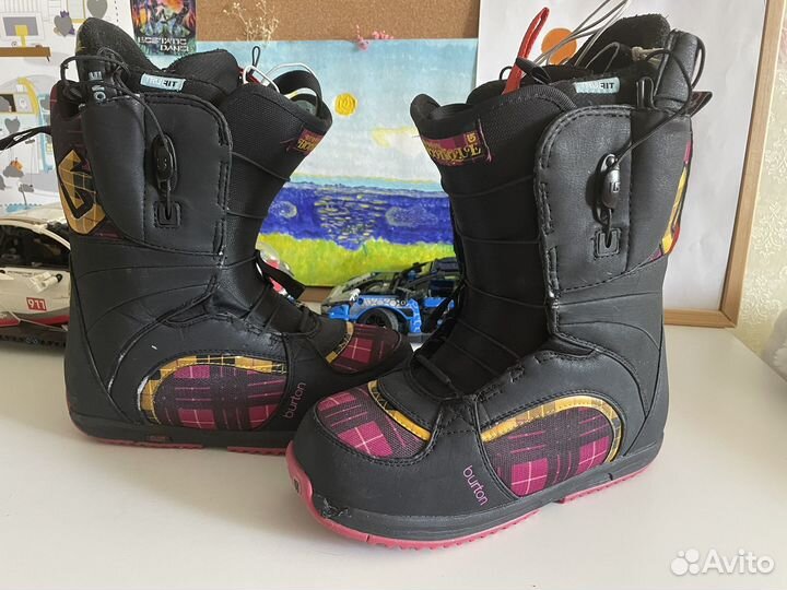 Сноубордические ботинки burton 39 (24,5см)