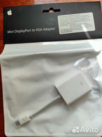Переходник Apple mini Displayport to vga