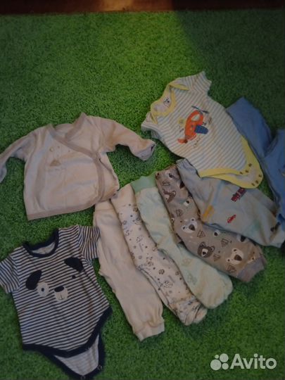 Большой пакет вещей на мальчика 62