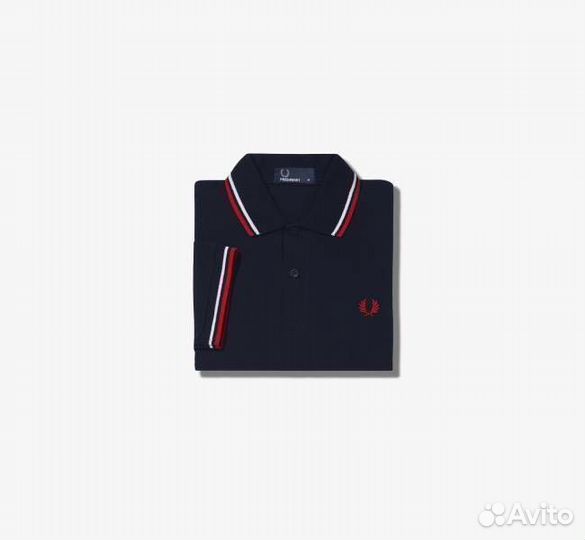 Мужское поло Fred Perry red type 2 Черное