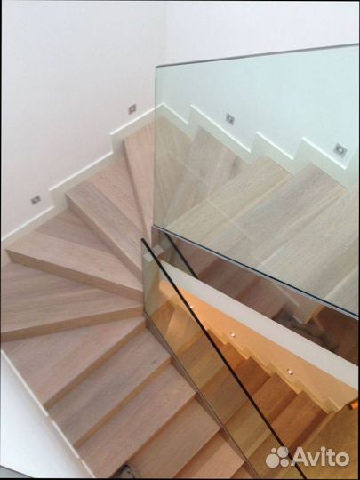 Стеклянные перила для лестниц