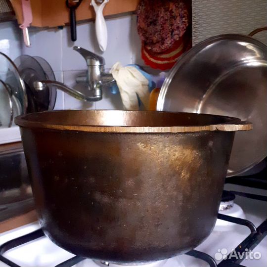 Казан чугунный 6л