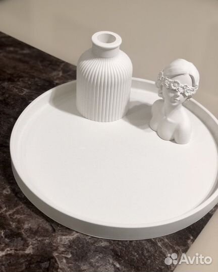 Поднос из гипса