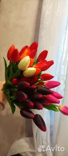 Искусственные цветы тюльпаны