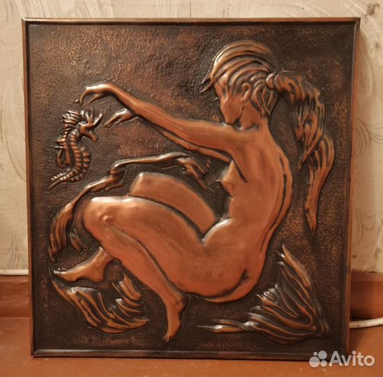 Картина медная чеканка СССР