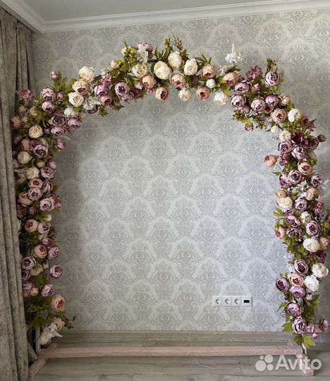 Свадебная цветочная арка