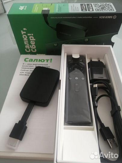 Смарт тв-приставка и медиаплеер SberBox
