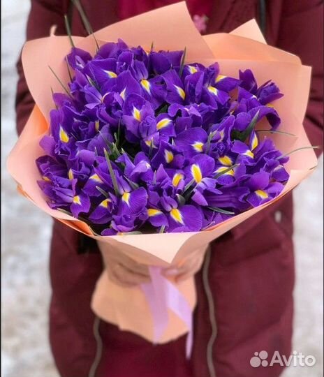 Ирисы букет цветок