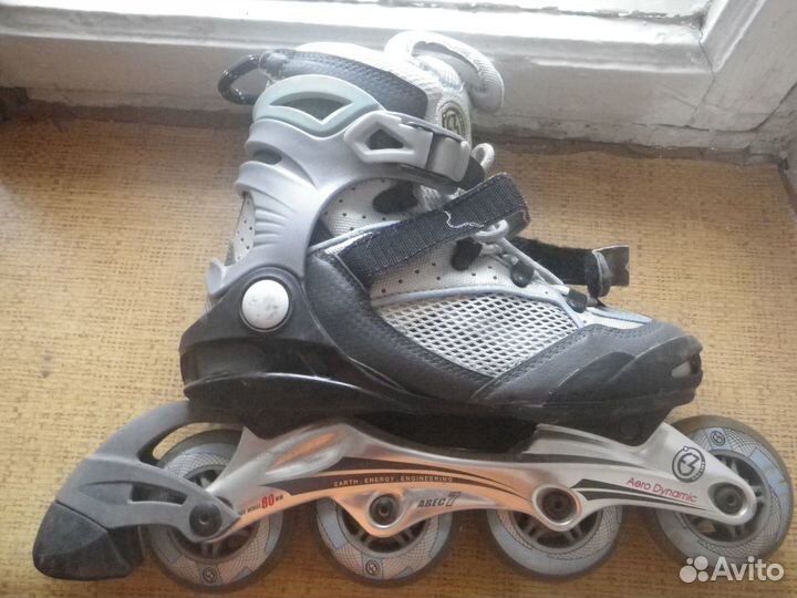 Роликовые коньки детские размер 23 см