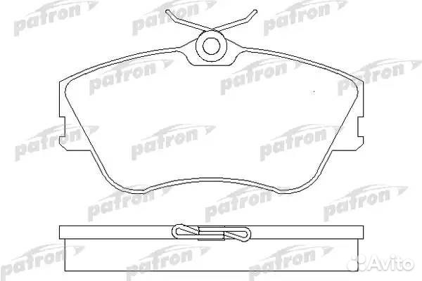 Колодки тормозные передние 129.7*65.2 (TRW) VW transporter T4 1990-2003