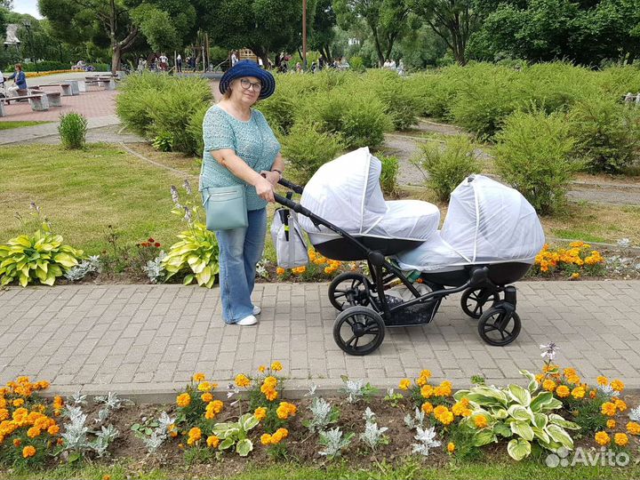 Коляска для двойни Bebetto 42 comfort 3 в 1