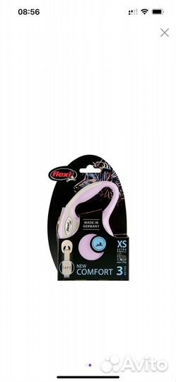 Поводок-рулетка Flexi New Comfort tape XS 3m 12kg