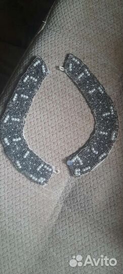 Воротник съемный, бисером расшитый