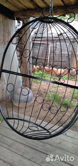 Качели садовые металлические