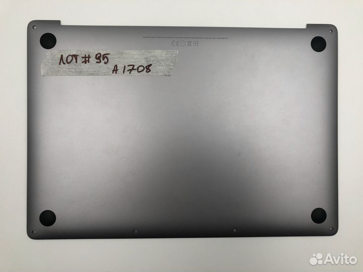Нижняя крышка MacBook Pro A1708 Space Gray