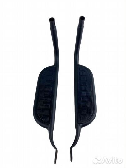 Подножки пассажира мопед Альфа чёрные