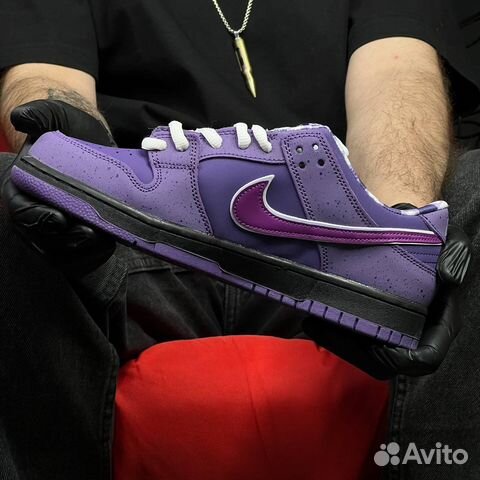 Кроссовки Nike sb Dunk low purple lobster