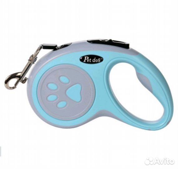 Новый поводок рулетка 5 метров для собак
