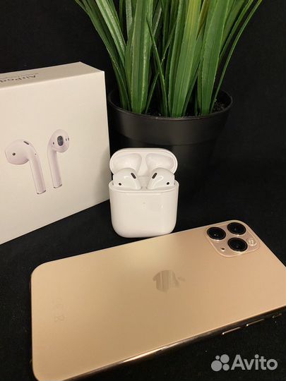 Airpods 2 (Гарантия, Чехол)