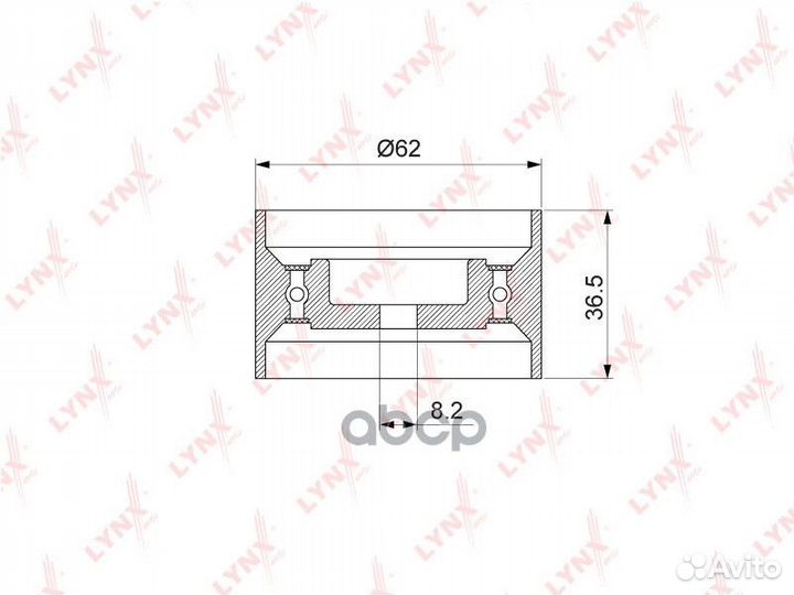 Ролик ремня грм toyota camry 2.5/3.0 90- toyota
