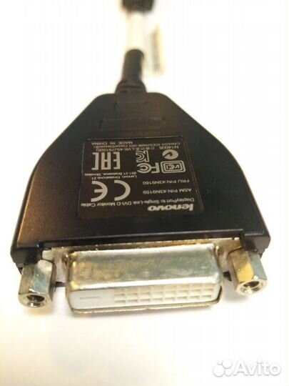 Переходник кабель DisplayPort to Single-Link DVI-D