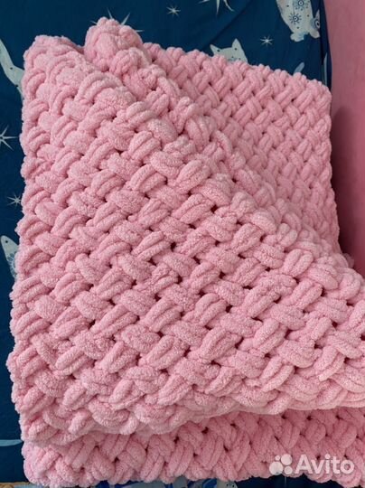 Плед из ализе пуффи 145*94