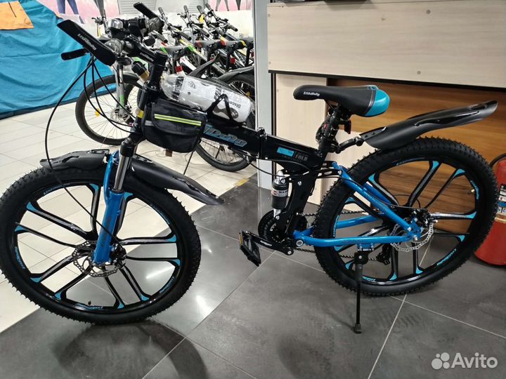 Велосипед на литых дисках складные 24,26